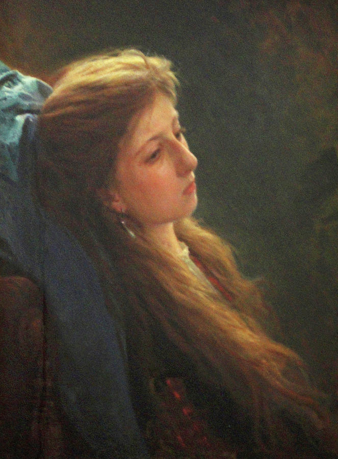 Girl with a Loose Braid Painting by Ivan Kramskoy