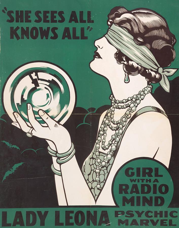 Girl With A Radio Mind Digital Art by Kim Kent