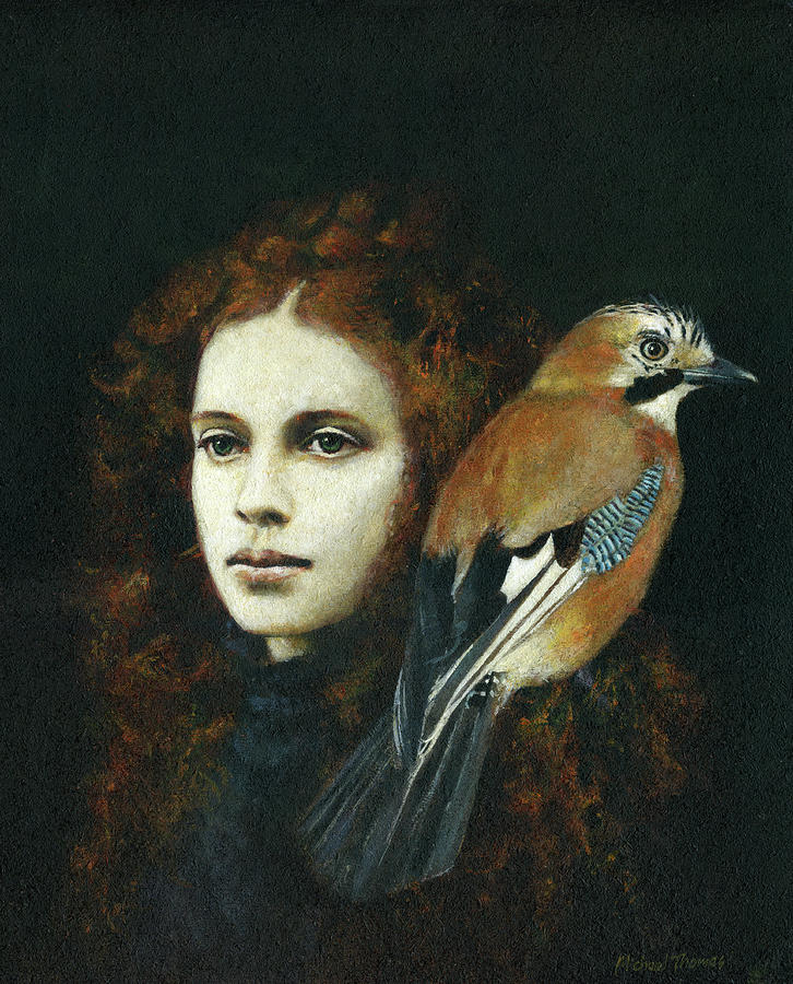 Girl With Jay Painting