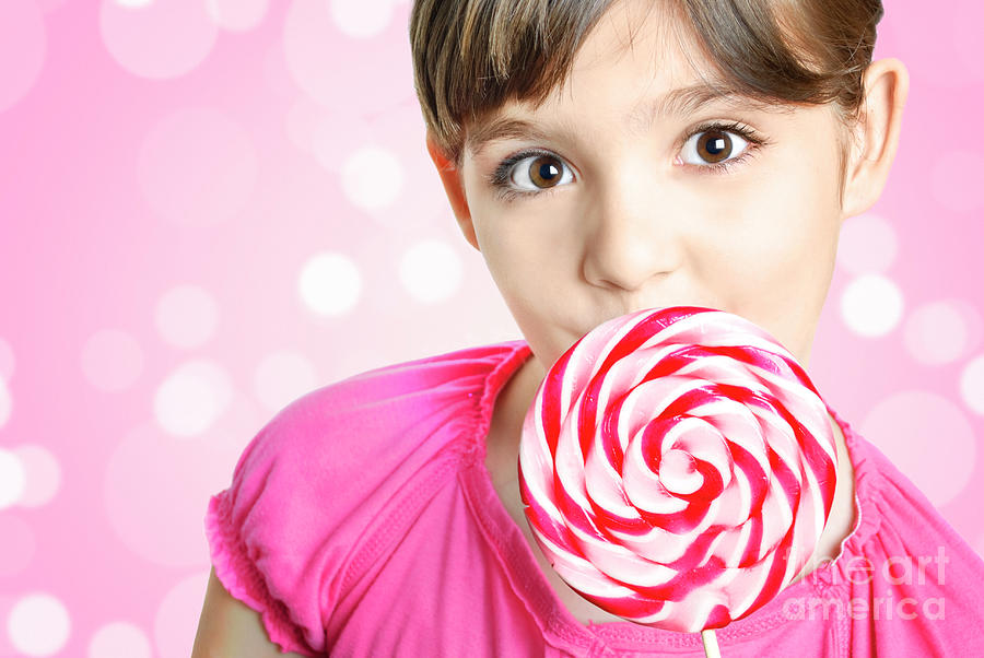 Girl with lollipop Photograph by Jelena Jovanovic