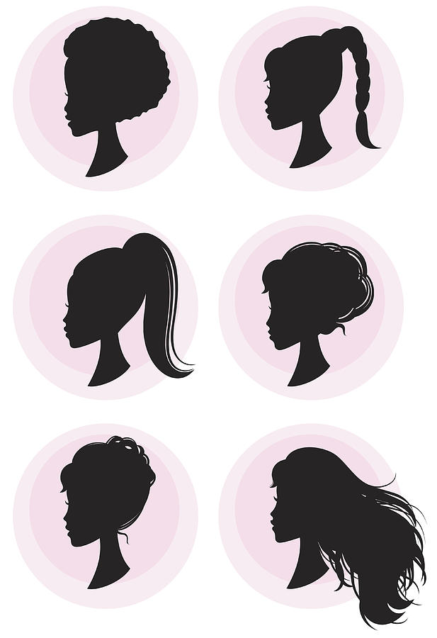 Girly Hairstyles Drawing by TheresaTibbetts