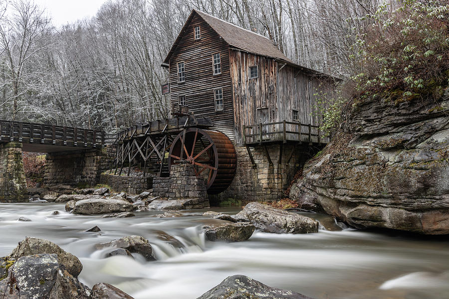 Gist Mill on the Glade Creek Photograph by John McGraw
