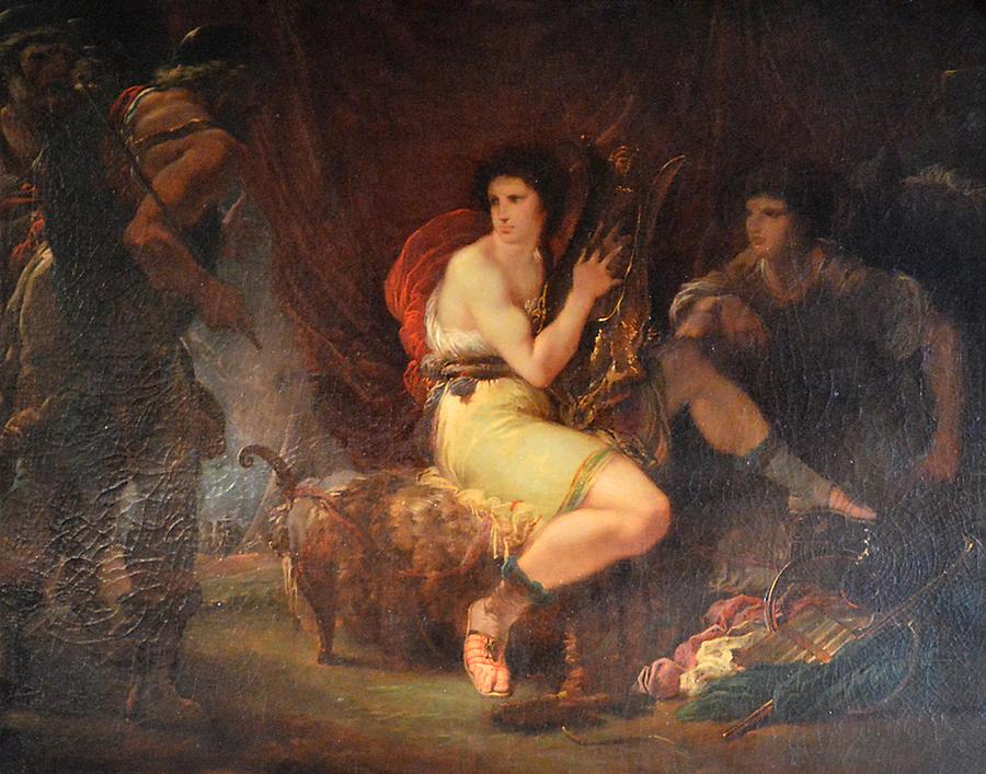 Giuseppe Cades Achilles In His Tent With Patroclus Playing A Lyre