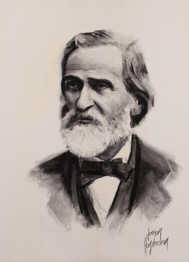 Giuseppe Verdi Drawing by Jordan Henderson