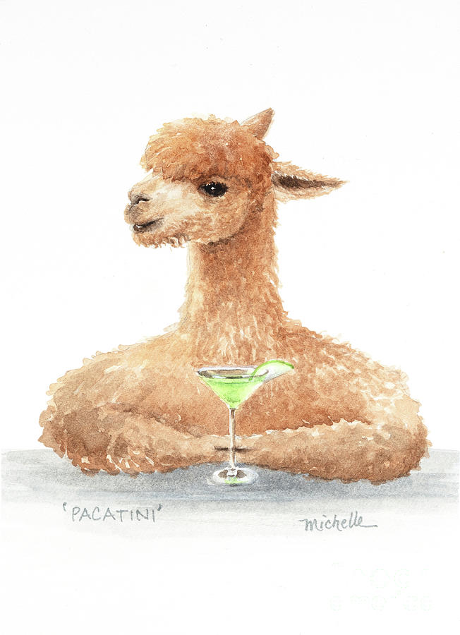 Give Me a Pacatini Please Painting by Michelle Constantine