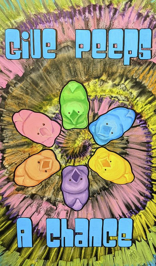 Give Peeps A Chance Drawing by Kirsten Beitler