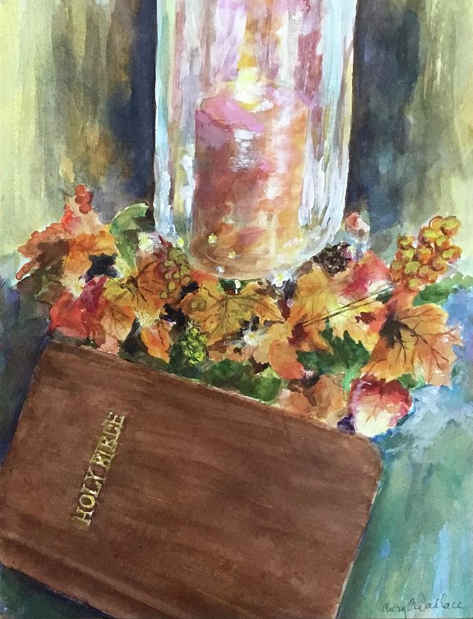 Thanksgiving Painting - Give Us This Day by Cheryl Wallace