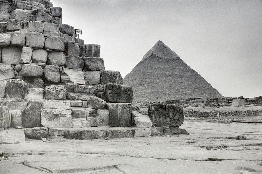 Giza pyramids Photograph by Paul Vitko