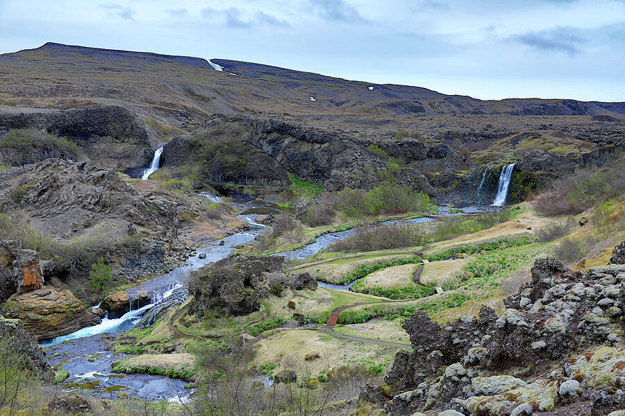 Gjain Valley Iceland Photograph by Richard Krebs