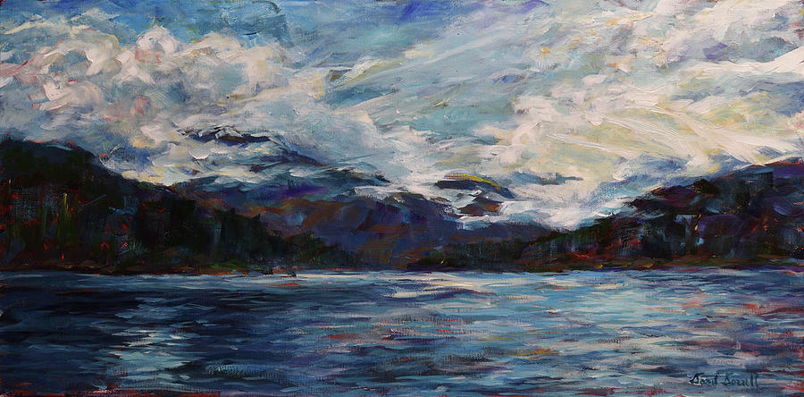 Glacier Bay Outlet Painting by David Dorrell