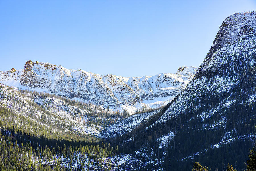 Glacier Formed Mountain Valley Photograph