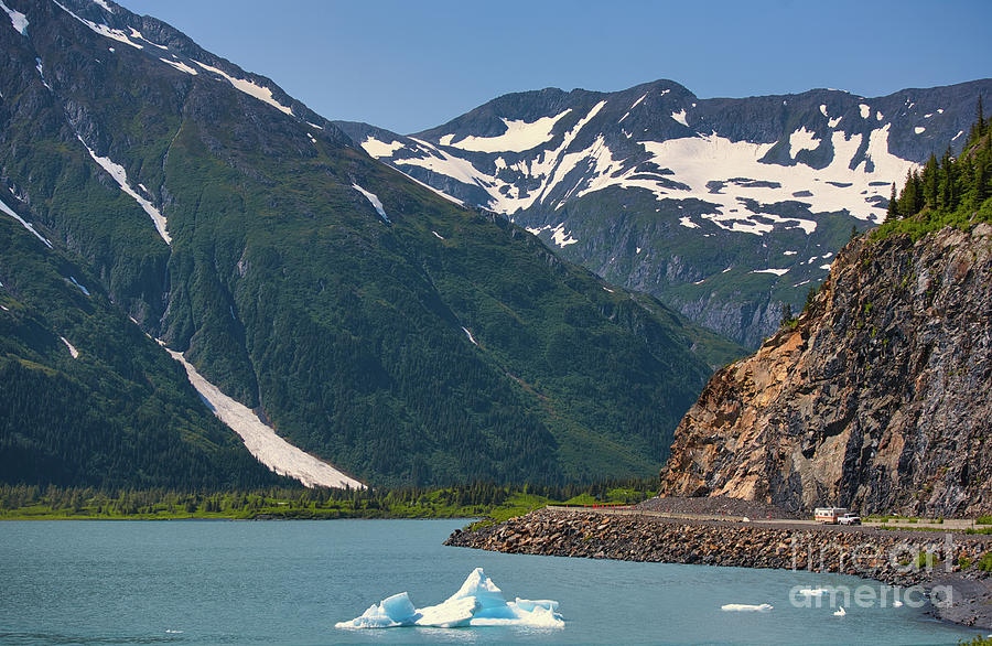 Glacier Ice Alaska Color Landscape  Photograph by Chuck Kuhn