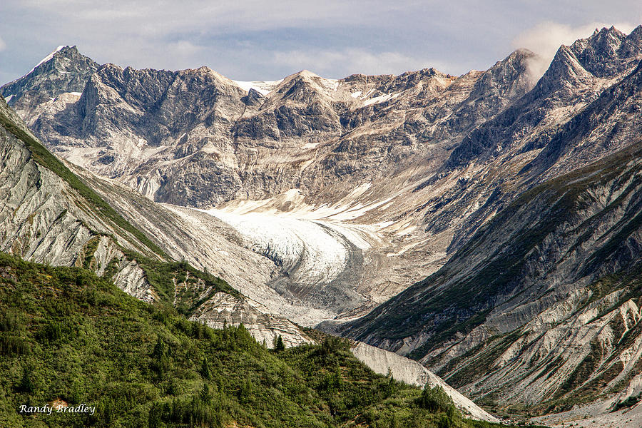 Glacier in Mountain Bowl  Photograph by Randy Bradley