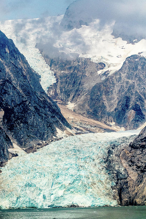 Glacier in the Clouds Photograph by Terri Morris | Fine Art America