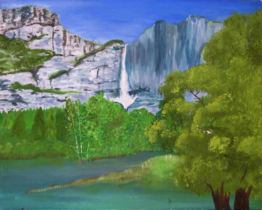 Glacier Mountain Painting by Elizabeth Simpson