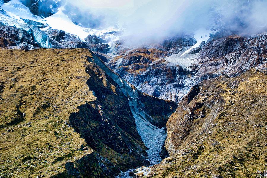 Glacier Mountains Along The Salkantay Trek Photograph