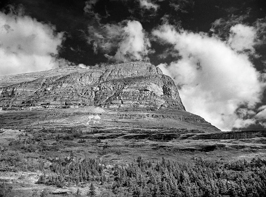 Glacier National Park in B and W Photograph by Lee Santa