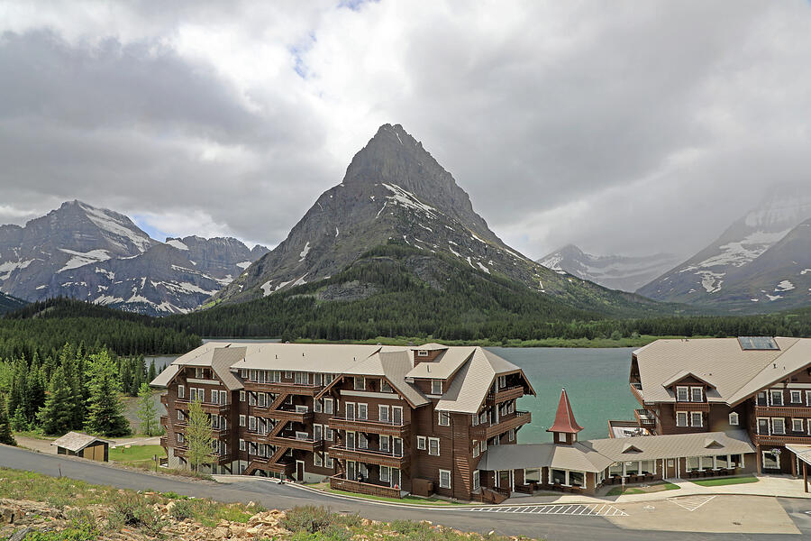 Glacier National Park -Many Glacier Hotel Photograph by Richard Krebs
