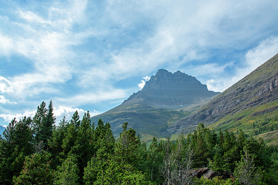 Glacier National Park Peak and Skyline Photograph by Bruce Gourley
