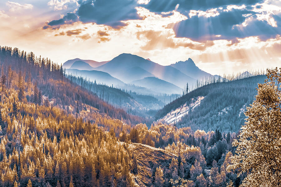 Glacier Peaks Under A Radiant Embrace Photograph by Gregory Ballos ...