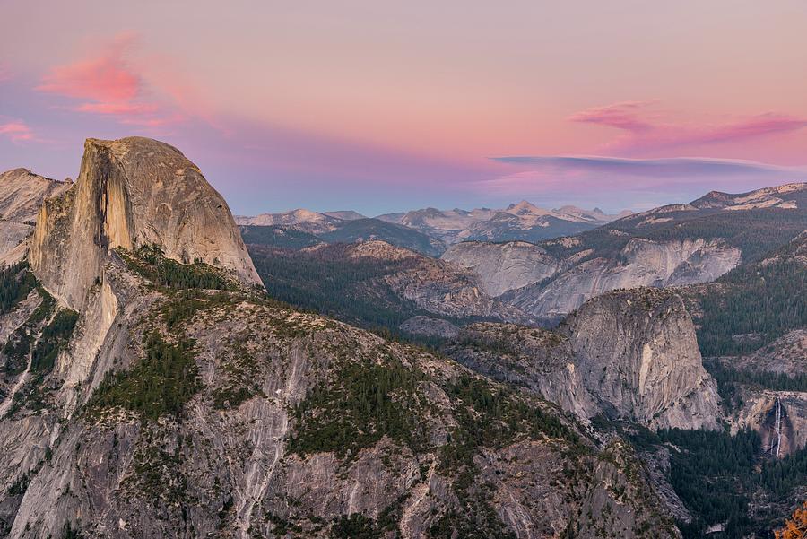 Glacier Point Is A Viewpoint Above Yosemite Valley, In California, United States  - Green And Brown Mountain Under Cloudy Sky During Daytime - Glacier Point, Yosemite Valley, United States Photograph