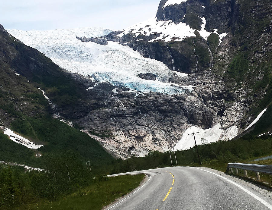 Glacier road route du glacier Photograph by Joelle Philibert