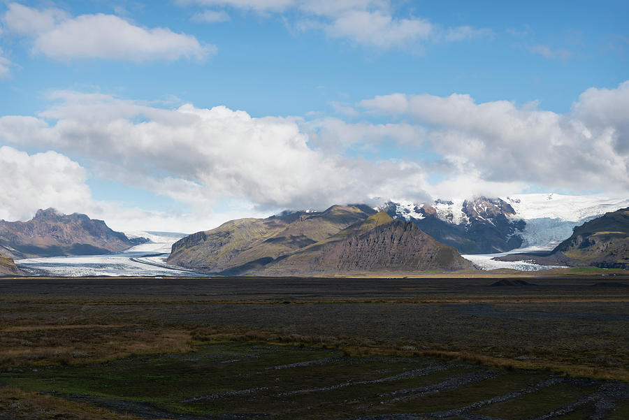 Glaciers and lava fields in southern Iceland Photograph by RicardMN Photography