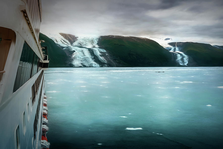 Glaciers In College Fjord Photograph
