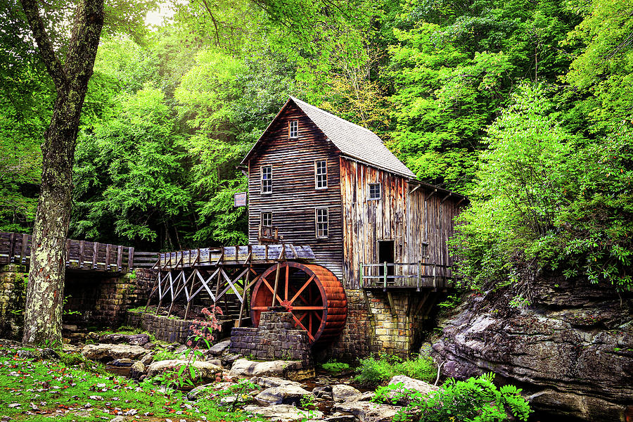 Glade Creek Grist Mill - Babcock Photograph by SC Shank
