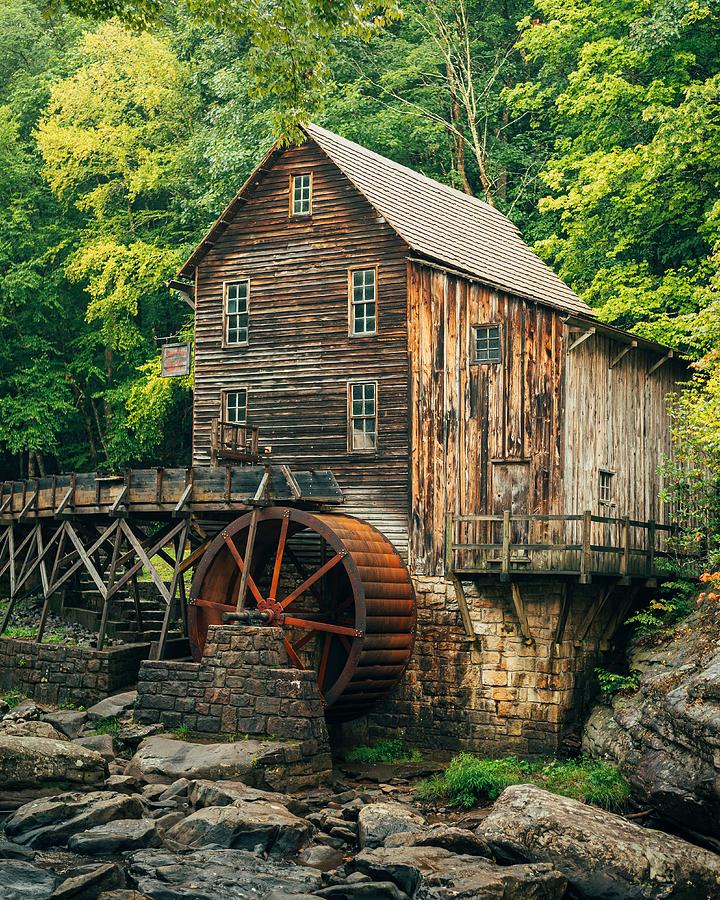 Glade Creek Grist Mill, Babcock State Park 01 Photograph by Jon Bilous ...