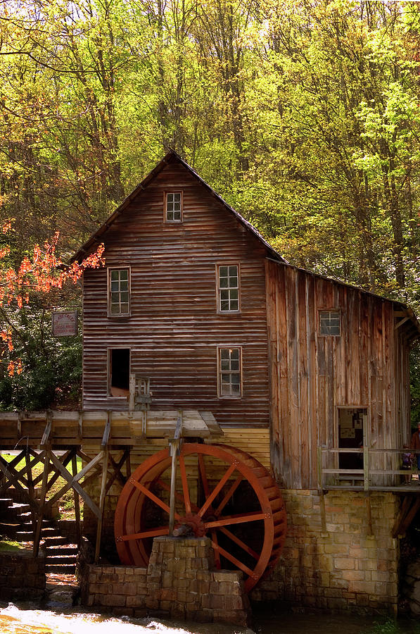 Glade Creek Grist Mill Babcock State Park Photograph by James C Richardson