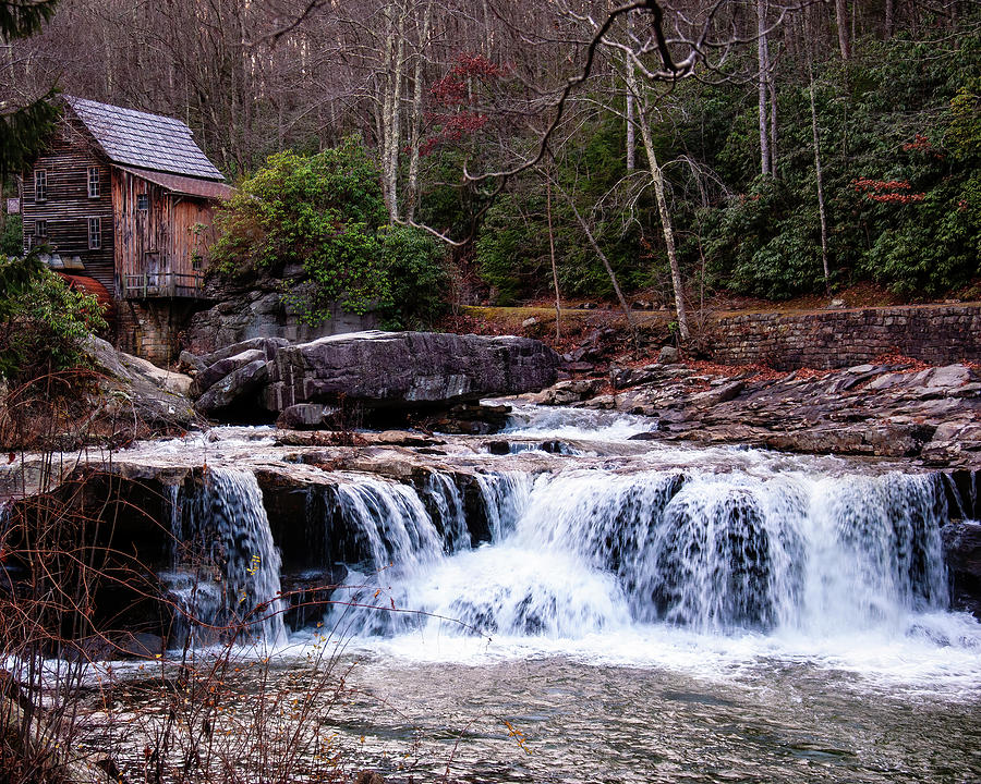 Waterfall Photograph - Glade Creek Grist Mill by Flees Photos