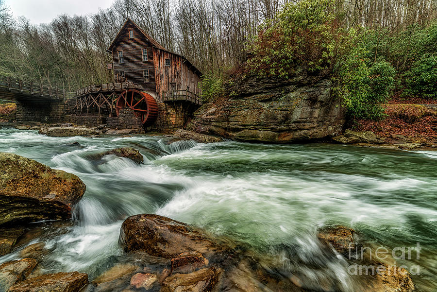 Glade Creek Grist Mill in April Photograph by Thomas R Fletcher