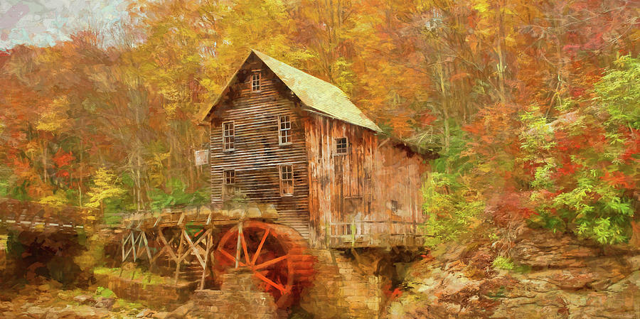 Rustic Glade Creek Grist Mill Photograph by Ola Allen