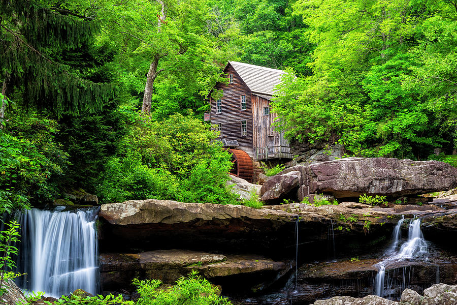 Glade Creek Grist Mill Summer Photograph by Mark Papke