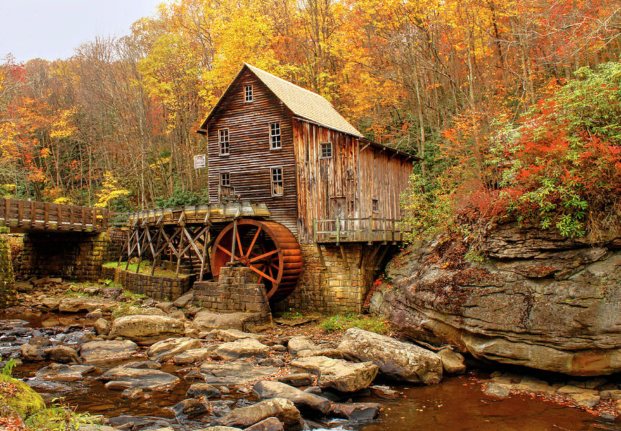 Glade Grist Mill Painterly Photograph by Ola Allen