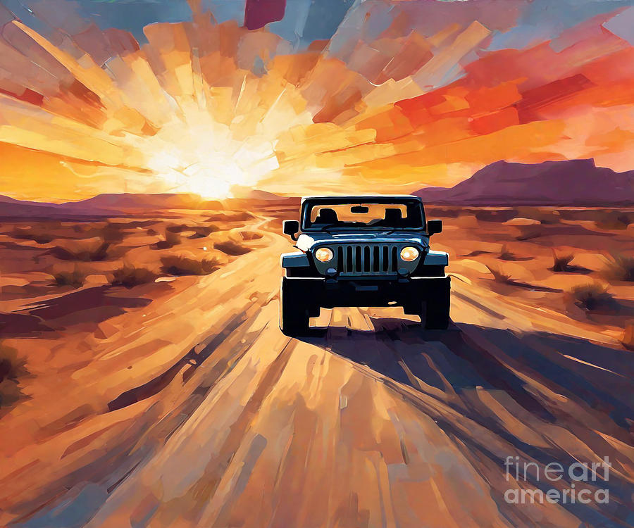 Gladiator Off-Road Pickup Jeep Gladiator Drawing by Destiney Sullivan ...