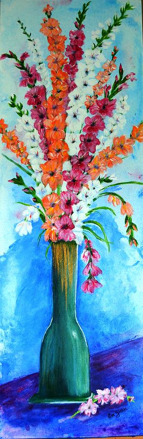 Gladiolus Painting by Evi Green