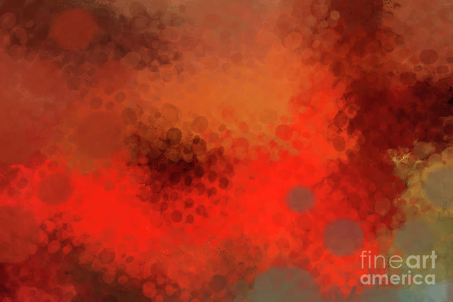 Gladly Red Abstract Digital Art