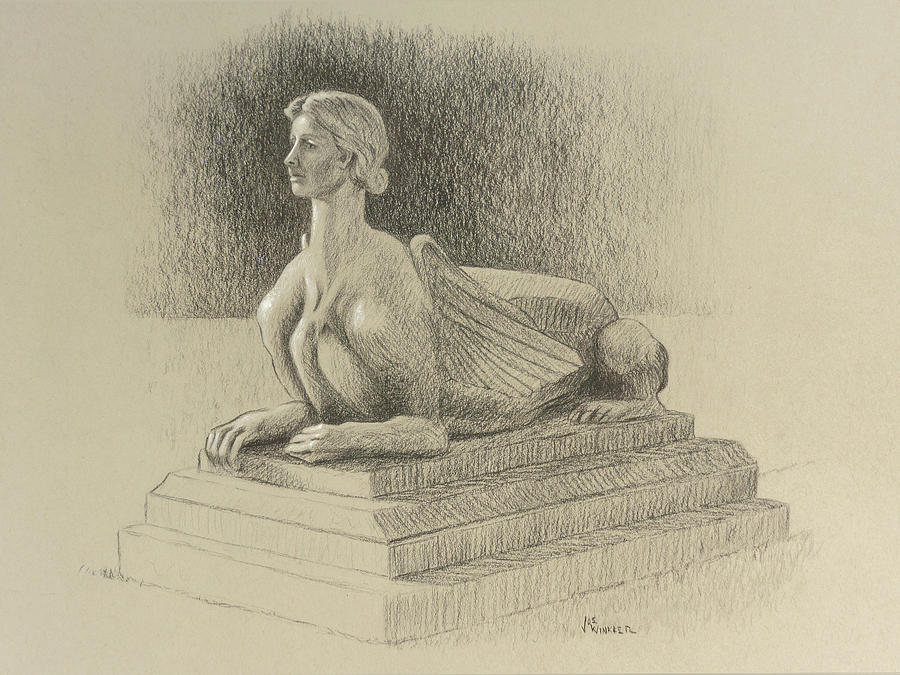 Gladys Deacon at Blenheim Drawing by Joe Winkler