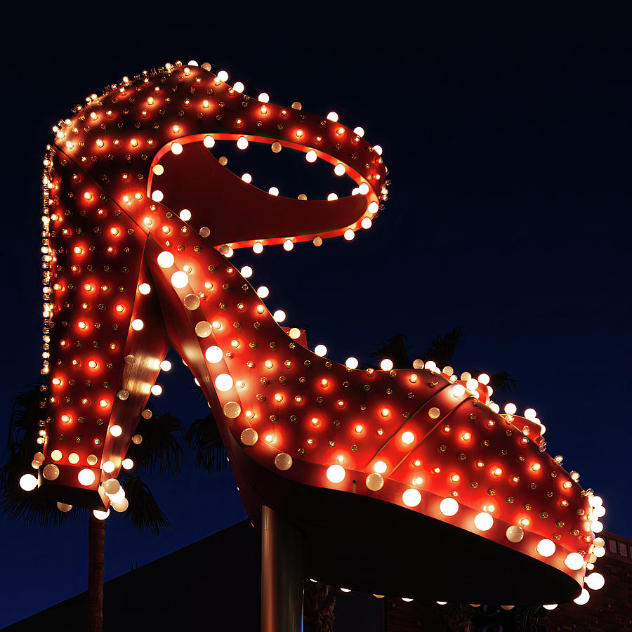 Glamorous Red Shoe Las Vegas Photograph by Tatiana Travelways