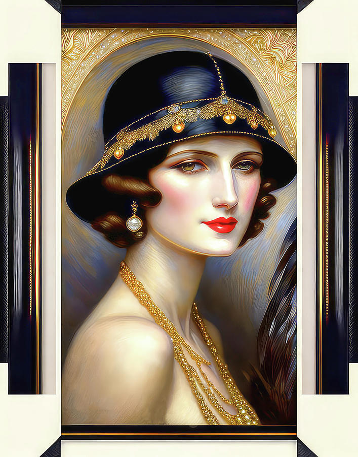 Glamour Girls Of The Twenties-Clara Digital Art by HH Photography of Florida