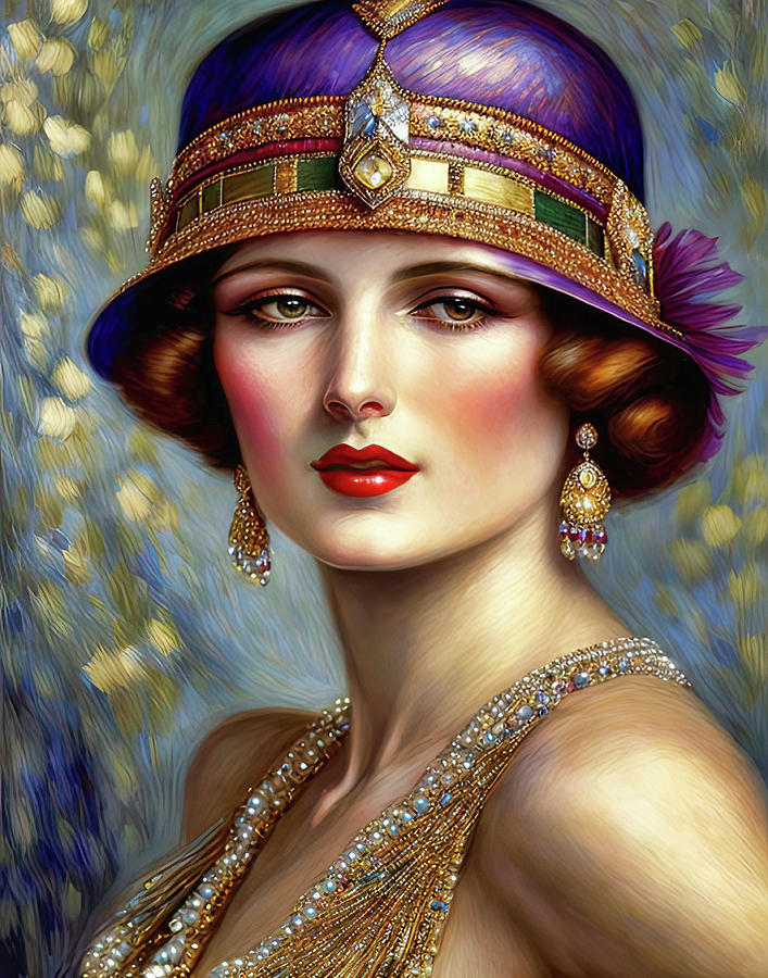 Glamour Girls Of The Twenties-Maggie Digital Art by HH Photography of Florida