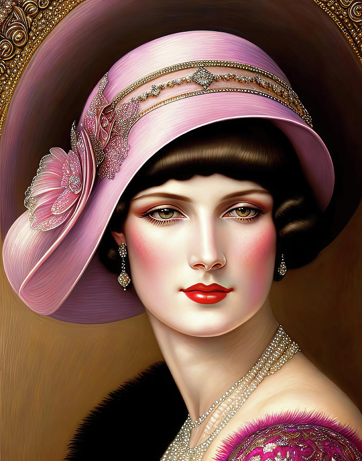 Glamour Girls Of The Twenties-Muriel Digital Art by HH Photography of Florida
