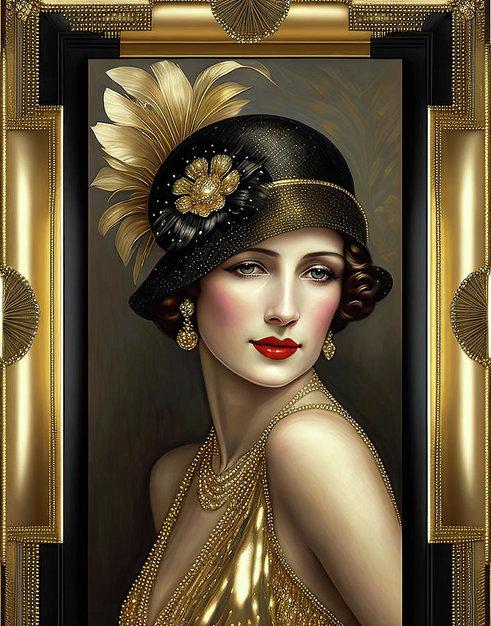 Glamour Girls Of The Twenties-Roxy Digital Art by HH Photography of Florida