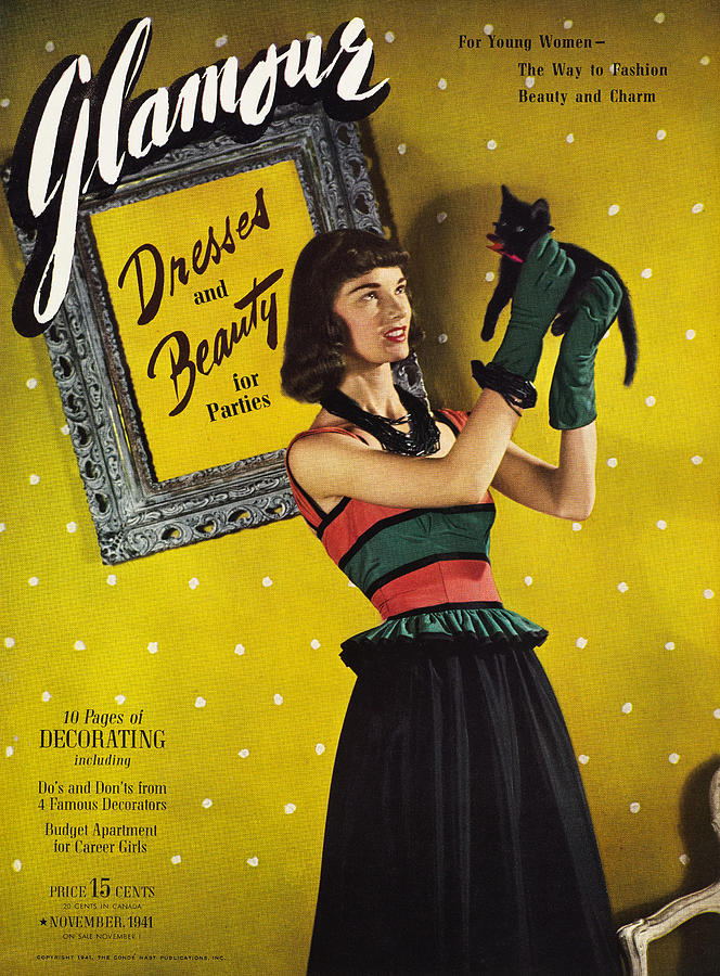 Glamour, November 1941 Photograph by John Rawlings
