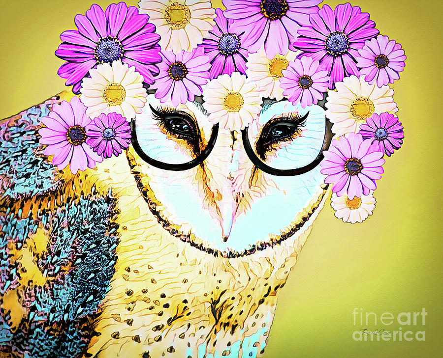 Glamour Owl Painting