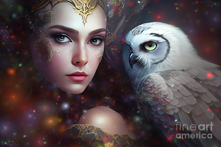 glamour woman fantasy AI art 19 Digital Art by Mark Ashkenazi - Pixels