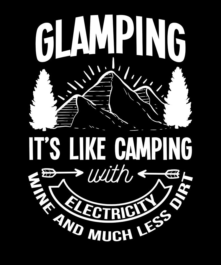 Glamping Camping Camper Tenting Tent Tents Campers Painting by Amango ...