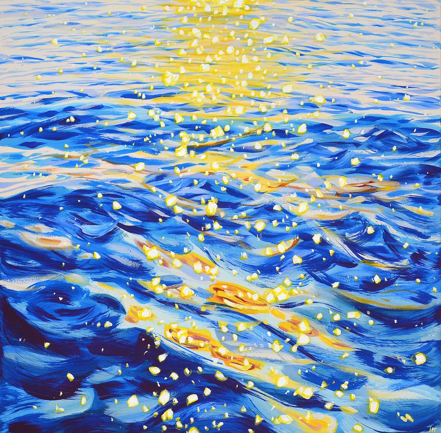 Glare on waves 8. Painting by Iryna Kastsova
